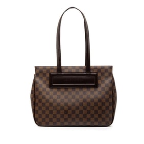 Louis Vuitton Damier Parioli PM Handbag Tote Bag N51123 Brown Leather Women's LOUIS VUITTON