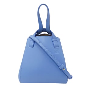 LOEWE Women's Handbag/Shoulder Bag, 2-Way, Anagram, Napa Calfskin, Hammock, Nugget, Celestine Blue,