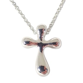 TIFFANY 925 small cross pendant necklace