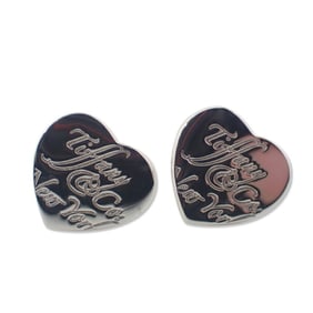 TIFFANY 925 Notes Heart Earrings
