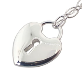 TIFFANY 925 keyhole heart pendant necklace