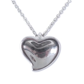 TIFFANY 925 Full Heart Pendant Necklace