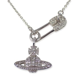 Vivienne Westwood Orb Safety Pin Pendant Necklace