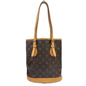 LOUIS VUITTON Louis Vuitton Bucket PM M42238 Monogram Shoulder Bag FL1020 Tote Women's Brown