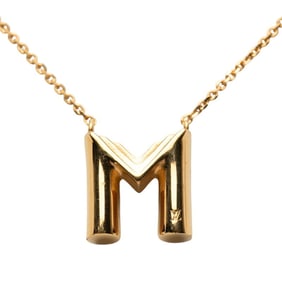 Louis Vuitton LV&ME M Necklace M61068 Gold Plated Women's LOUIS VUITTON