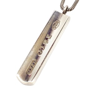 TIFFANY & Co. Tiffany 1837 Bar Plate Necklace Rod Silver Sv925 Kaizuka Store