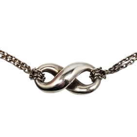 TIFFANY & Co. Tiffany Infinity Double Chain Necklace Women's Sv925 Silver Kaizuka Store