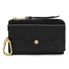 LOUIS VUITTON Monogram Empreinte Porte Carte Recto Verso Coin Case Wallet with Card Case, Noir