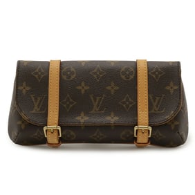 LOUIS VUITTON Monogram Pochette Marel Bag, Body Waist Pouch, Clutch Bag M51159