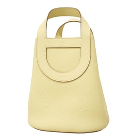 Hermes Hermès In the Loop 23 Handbag, Taurillon Clemence Leather, Jaune Milton W Stamp, Women's,