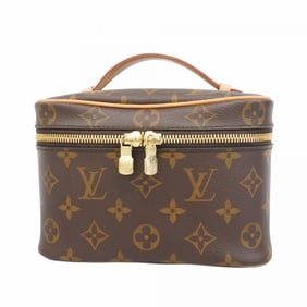 Louis Vuitton Monogram Nice Mini Vanity Bag M44495 Brown Women's