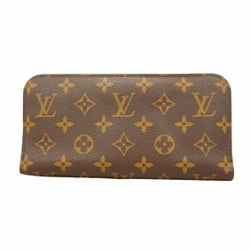 Louis Vuitton Monogram Portefeuille Ansolite Long Wallet M66567 Brown Rouge Women's