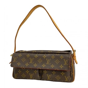 Louis Vuitton Monogram Viva Cite MM Shoulder Bag M51164 Brown Women's