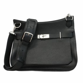 Hermes Hermès Gypsiere 34 Togo Shoulder Bag, Black, with P Stamp, Women's