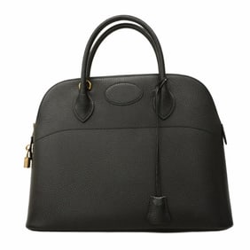 Hermes Hermès Bolide 35 Ardennes Handbag, Black, Women's, A Stamp