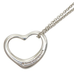 Tiffany & Co. Open Heart Necklace in 925 Sterling Silver for Women.