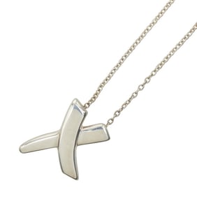 Tiffany & Co. Paloma Picasso Graffiti X Necklace in 925 Sterling Silver for Women.