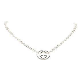 Gucci Interlocking G Necklace in SV925 Silver for Men