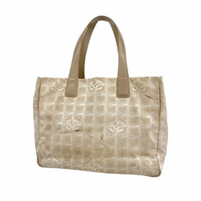 Chanel New Travel Nylon Tote Bag, Beige, Champagne, Women's