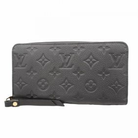 Louis Vuitton Monogram Empreinte Zippy Wallet M61864 Noir Women's Long