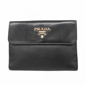 Prada Saffiano Leather Black Wallet for Women