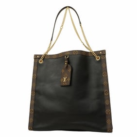 Louis Vuitton Monogram Nova MM Shoulder Bag M13137 Black/Brown Women's