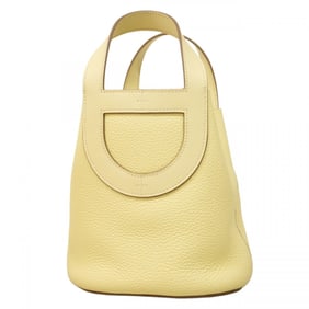 Hermes Hermès In the Loop 18 Handbag, Taurillon Clemence Leather, Jaune Milton, Double Stamp,