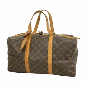 Louis Vuitton Monogram Sax Spool 45 Boston Bag M41624 Brown Men's/Women's