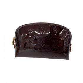 Louis Vuitton Vernis Pochette Tick M91495 Amaranth Women's Bag/Pouch