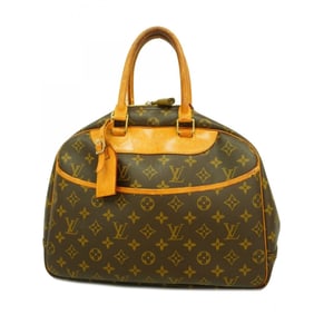 Louis Vuitton Monogram Deauville Handbag M47270 Brown Women's