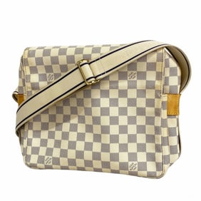 Louis Vuitton Shoulder Bag Damier Azur Naviglio N51189 White Women's