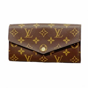 Louis Vuitton Monogram Portefeuille Sarah Long Wallet M62235 Brown Rose Ballerine Women's P2025334