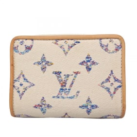 Louis Vuitton Monogram Jacquard Portefeuille Lou Wallet M83500 White Multicolor Women's P2013147