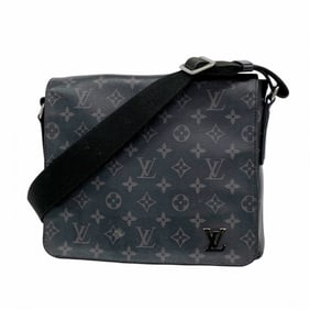 Louis Vuitton Monogram Eclipse District PM Shoulder Bag M45272 Black Men's P2009384