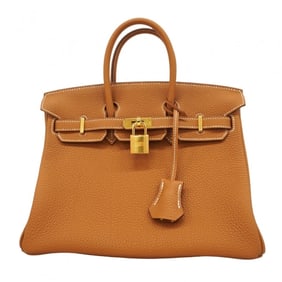 Hermes Birkin 25 Togo Gold Handbag, Women's, B Stamp, P1916545