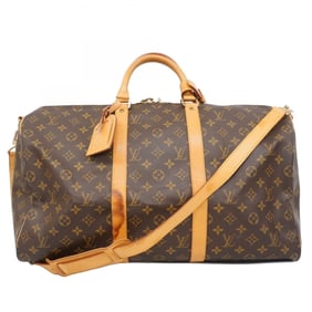 Louis Vuitton Monogram Keepall Bandouliere 50 Boston Bag, M41416, Brown, Men's/Women's, P1999493