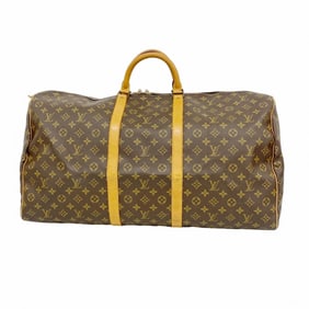 Louis Vuitton Monogram Keepall 60 Boston Bag M41422 Brown Men's/Women's P1999484