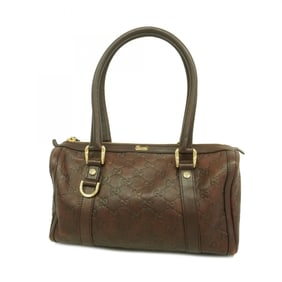 Gucci handbag Guccissima 130942 leather brown champagne women's P1985209