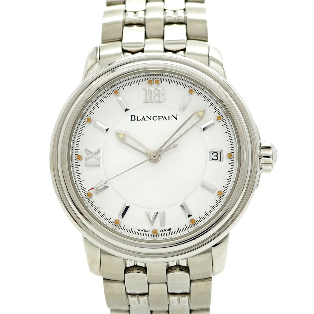 Blancpain Leman 2100 White Dial Men's Watch (1 of 11)