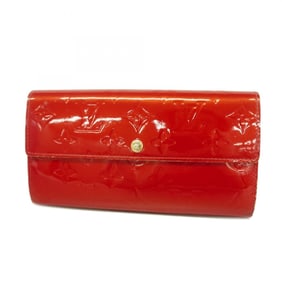 Louis Vuitton Vernis Portefeuille Sarah M93530 Long Wallet, Pomme d'Amour, Women's