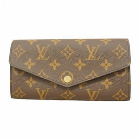 Louis Vuitton Monogram Portefeuille Sarah Long Wallet M62235 Brown Rose Ballerine Women's