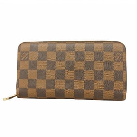Louis Vuitton Damier Zippy Wallet N60015 Ebene Long for Men and Women