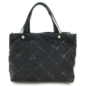 CHANEL (formerly the Travel Line) Tote Bag/Shoulder Bag in Nylon, Black and Red, A11833