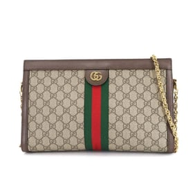 Gucci Ophidia GG Medium Shoulder Bag in Supreme Canvas and Leather, Beige Brown, 503876
