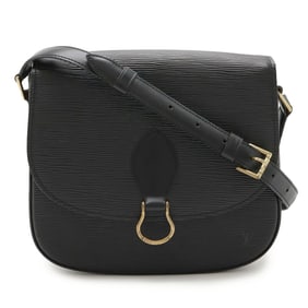 LOUIS VUITTON Epi Saint-Cloud Shoulder Bag Pochette Leather Noir Black M52192