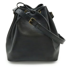 LOUIS VUITTON Epi Petit Noe Shoulder Bag, Noir, Black, M59012, M44102