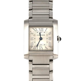 Cartier Tank Française SM WSTA0065 Stainless Steel Quartz Watch