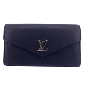 LOUIS VUITTON M62530 Portefeuille My Lock Me Bifold Flap Long Wallet in Black for Women