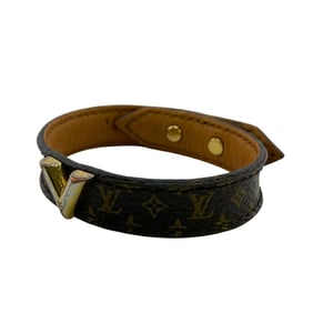 LOUIS VUITTON M6042 Brasserie Essential V Monogram Bracelet Brown Women's