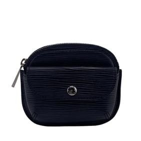 LOUIS VUITTON M60052 Porte Monnaie Schilling Epi Coin Case Wallet Black Women's